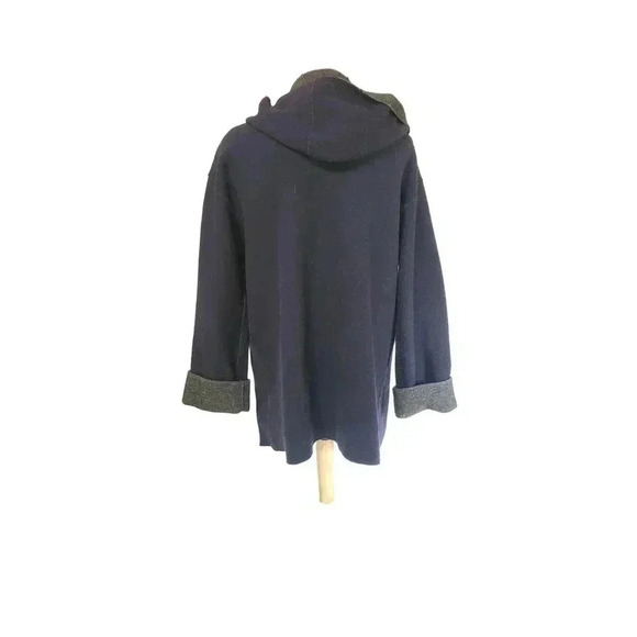 Vintage Lauren Ralph Lauren hooded wool blend cardigan womens size large - Picture 4 of 5
